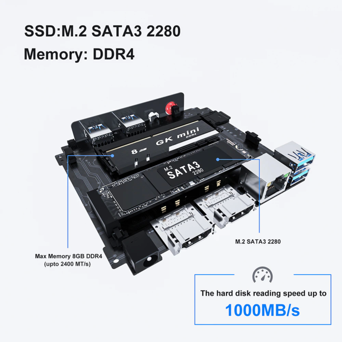 Máy tính để bàn giá rẻ - Máy chủ server pos - Mini PC Intel NUC J4125 - Ảnh 9