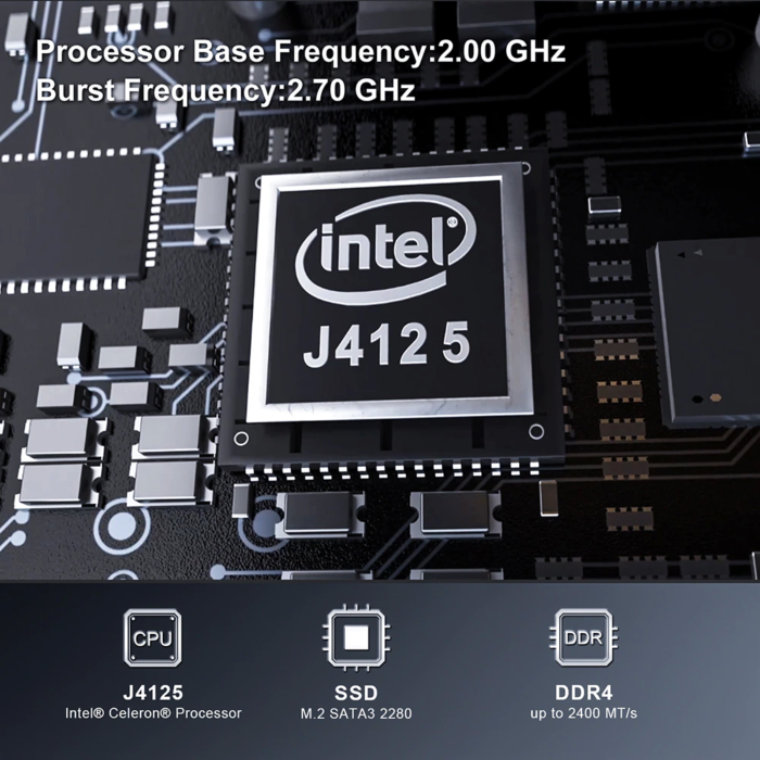 Máy tính để bàn giá rẻ - Máy chủ server pos - Mini PC Intel NUC J4125 - Ảnh 8