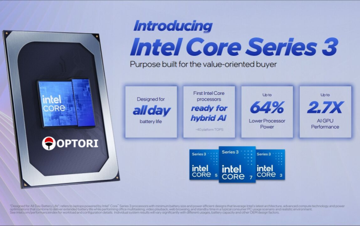 Intel đưa dòng Core Series 3 sản xuất tại Mỹ