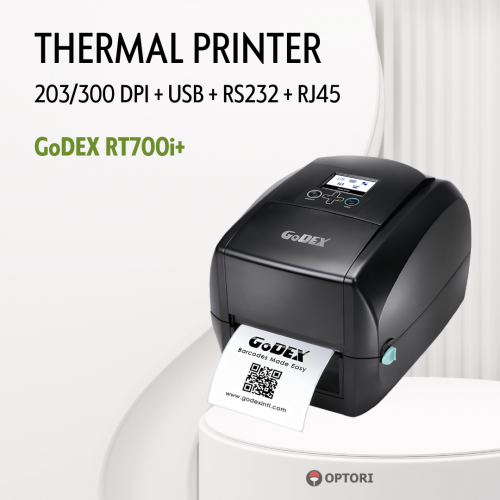 Máy in chuyển nhiệt - Máy in tem GoDEX RT700i+