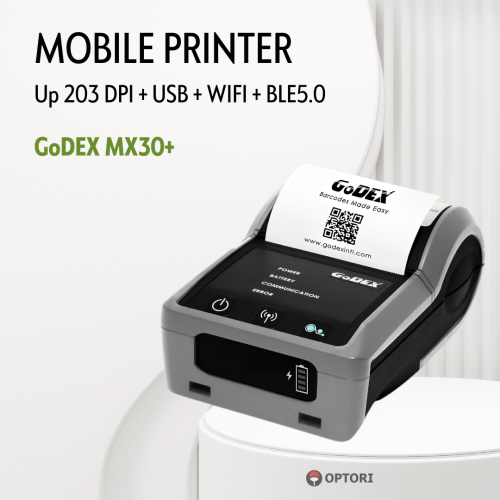 Máy in nhiệt – Máy in di động GoDEX MX30+ Wifi + BLE 5.0