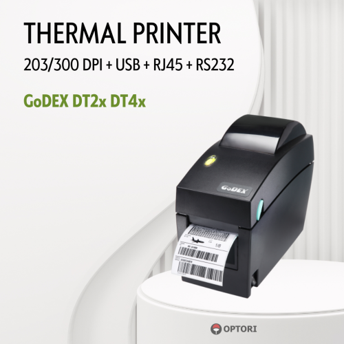 Máy in mã vạch nhỏ gọn GoDEX DT2x DT4x