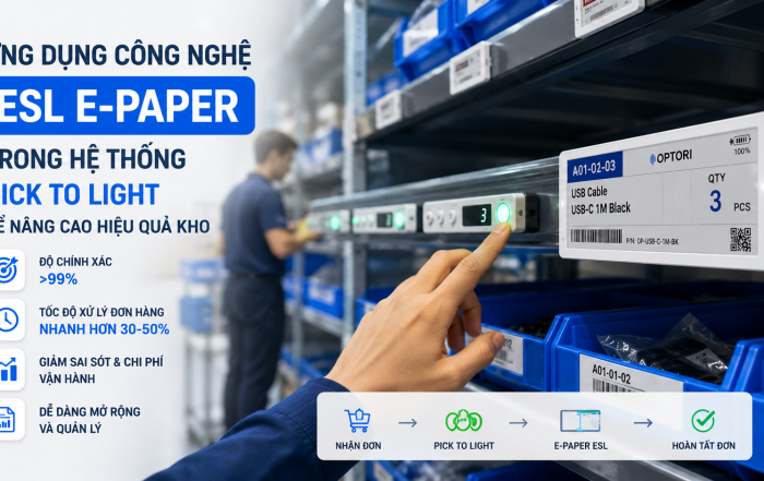 Ứng dụng công nghệ ESL E-Paper trong hệ thống pick-to-light