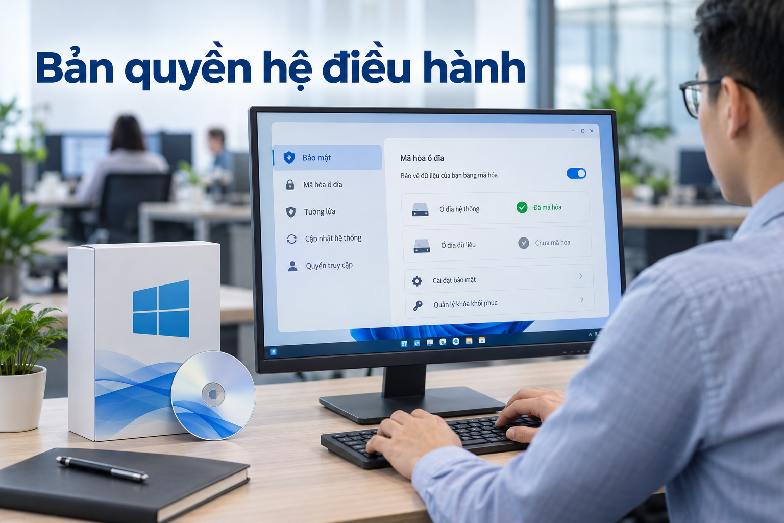Bán bản quyền Windows 11 Pro 64Bit Eng Intl 1PK DSP OEI DVD (FQC-10528) | Full Box Chính Hãng Microsoft
